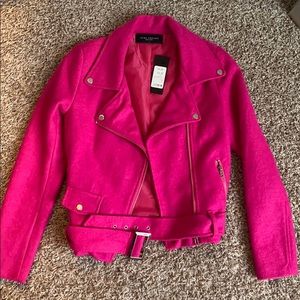 NWT Akira Pink Moto Jacket